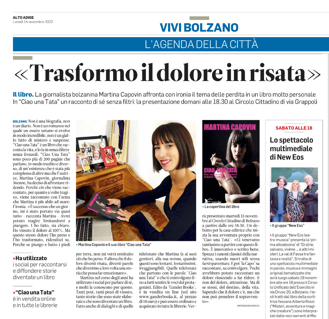CIAO UNA TATA - MARTINA CAPOVIN