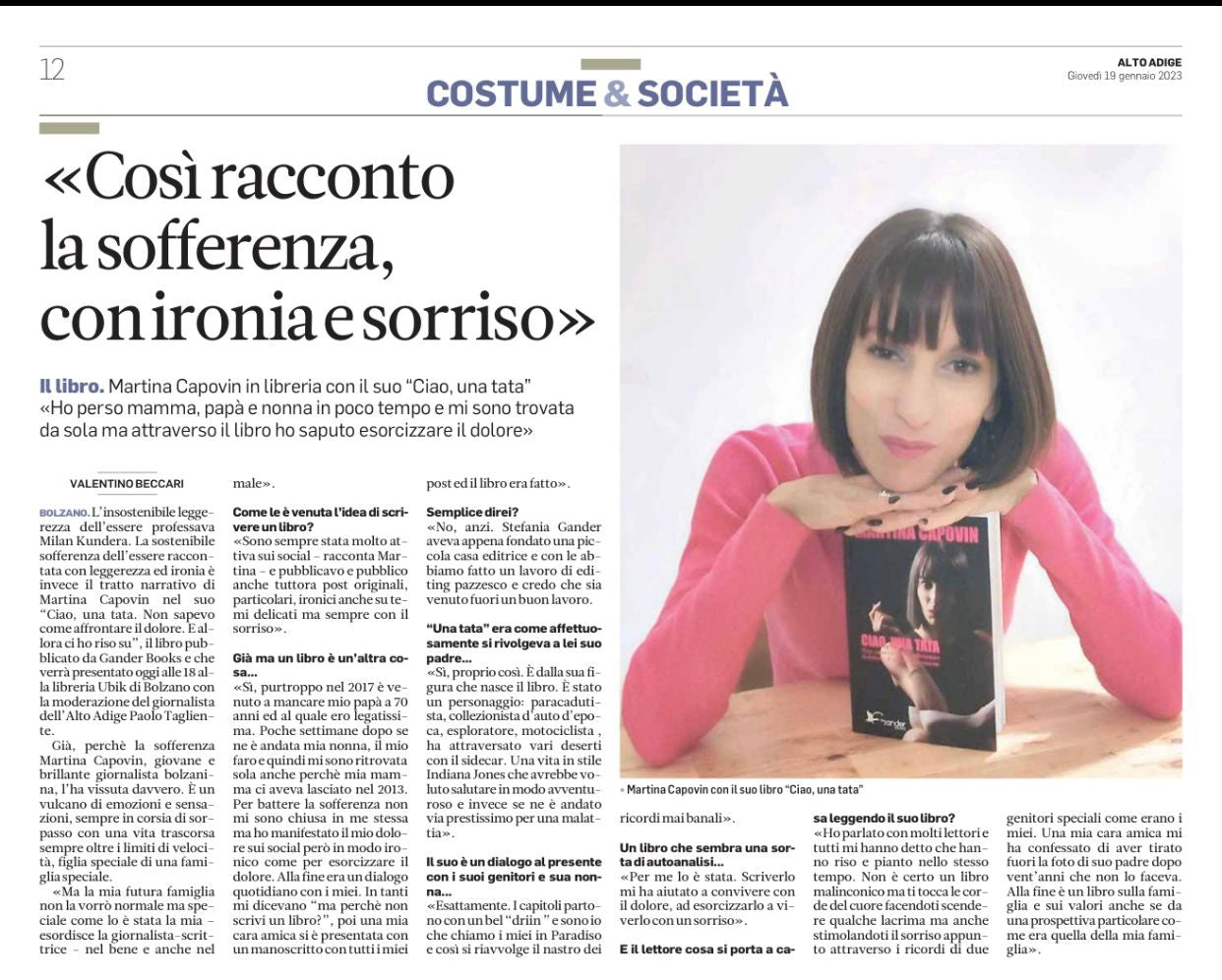 CIAO UNA TATA - MARTINA CAPOVIN